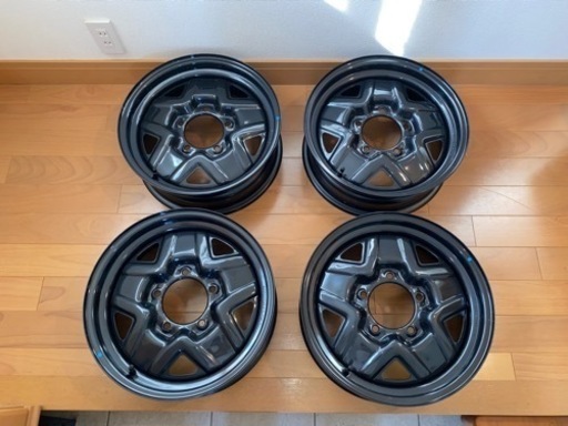 ジムニーJB64Wスチールホイール4本 新車外し(センターキャップなし)