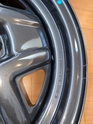 ジムニーJB64Wスチールホイール4本 新車外し(センターキャップなし)