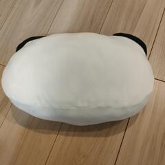 お買いものパンダ　顔型クッションの画像