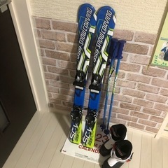 スキー三点セット　男の子用　スキー100センチ