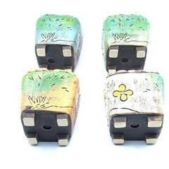 白　四角　高さ8CM　口径6.5CM　植木鉢　陶器　多肉植物　寄せ植えの画像