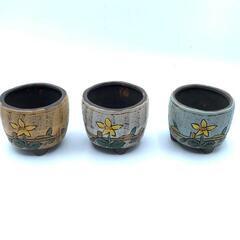 青　多肉植物　寄せ植え　高さ7.5CM　口径7.5CM　底穴あり　花瓶の画像