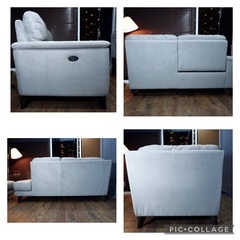 ☑️ヤフ売約済　東京インテリア25万超極上電動リクライニング大型コーナーソファーの画像