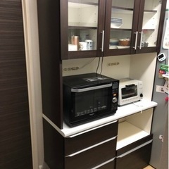 値下げご相談受け付けます　食器棚　カップボード　レンジボード