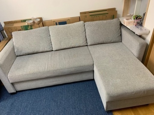 カウチソファー3人掛けソファー　ソファーベッド