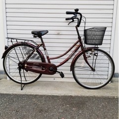 ☆前後タイヤ新古品☆ 24インチ LEDダイナモライト軽快車 防...