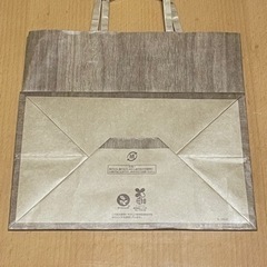 木目調ギフトバッグ ショップ紙袋 ショッパーの画像