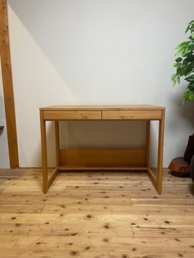 アルダー無垢材　堀田木工所 フレンド デスク 100cm 学習デスク 学習机
