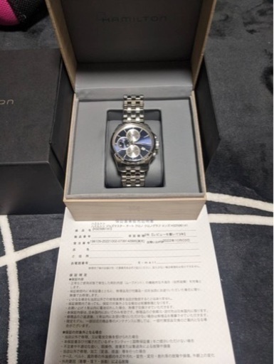 美品ハミルトンジャズマスタークロノグラフ裏スケ