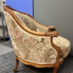 金華山調 アームチェアー イタリア アンティーク サロンソファ