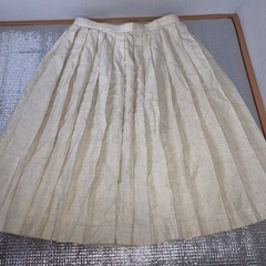 スカート　レディース　ウエスト63　丈58　ホワイトの画像