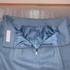 Vis　スカート　レディース　ブルー　Mサイズ　ポリエステル100％の画像