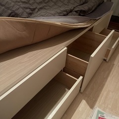 ニトリのシングルベッド【本日中】の画像