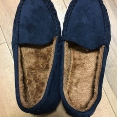 未使用　ローファー　紺色　Mサイズ