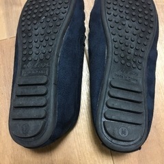 未使用　ローファー　紺色　Mサイズの画像