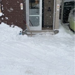 夕張　除雪、屋根の雪下ろし − 北海道