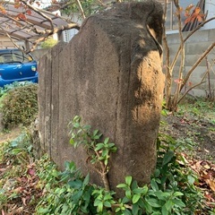 大きな庭石の画像