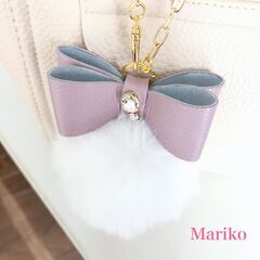 縫わないレザークラフト★＜レザクラージュ＞『ファーバッグチャーム講座』＜ハンドメイド初心者の方歓迎します♪＞の画像