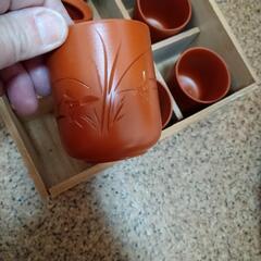 急須と湯呑セット　未使用品の画像