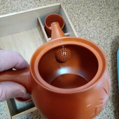 急須と湯呑セット　未使用品の画像