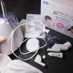 A＆D 　超音波温熱ネプライザー　のど鼻両用　ホットシャワー5 UN135　エーアンドディ　 動作確認済み 花粉症にの画像