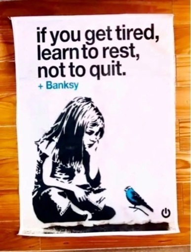 売り切れました‼️ありがとうございました‼️新品未使用‼️ BANKSY バンクシー　「青い鳥と少女」