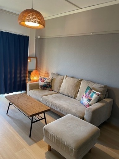 カウチソファ(アウロス3 DGY) ニトリ