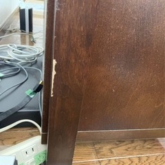 ●■1090 テレビ台 幅126×奥行42×高さ180cm 飾り棚付テレビ台の画像