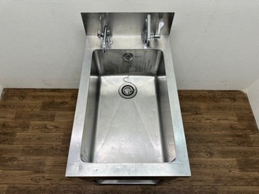 業務用　ステンレス　１槽シンク流し台　蛇口付き　店舗　厨房　W４８０ｘＤ７５０ｘＨ８００ｍｍ