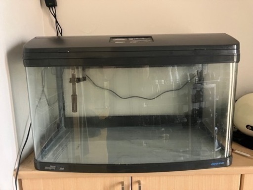 ガラス水槽　740×430×500 濾過器　ヒーター