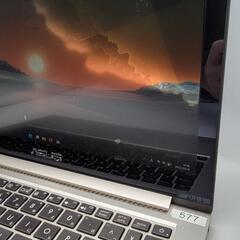 Asusノートパソコン i7（中古）タッチパネル、8GBのメモリ、SSD128の画像