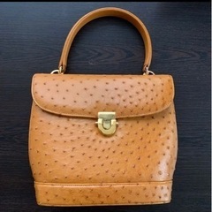 genuine leather ブランド　オーストリッチ　濃いオ...