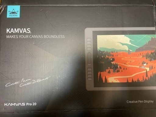 【決まりました】HUION   camvas pro 20 液晶タブレット