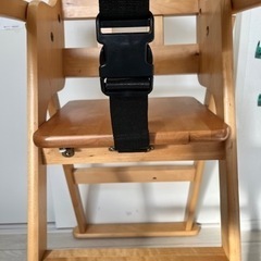 子供用食卓椅子　木製ワンタッチハイチェア  ベビーチェア食事イスの画像
