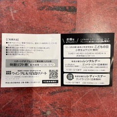 ゴンドラ・リスト1日券　ウィングヒルズ白鳥リゾートの画像