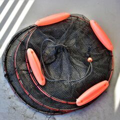 ラバーネットスカリ三段（深さ50㎝X底部.中部直径45㎝）の画像