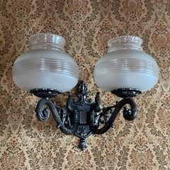 【価格交渉可】中古　シャンデリア　照明　セット　昭和　レトロ　ヴィンテージ　ビンテージの画像