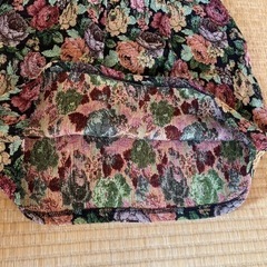 花柄のミニスカートの画像