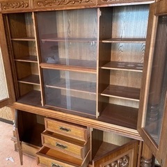 【価格交渉可】中古　食器棚　水屋　昭和　レトロ　ヴィンテージ　ビンテージ　洋風の画像