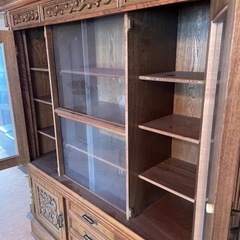 【価格交渉可】中古　食器棚　水屋　昭和　レトロ　ヴィンテージ　ビンテージ　洋風の画像