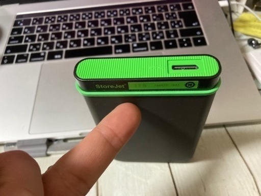 外付け HDD Transcend ポータブル1TB 耐衝撃 美品動作確認