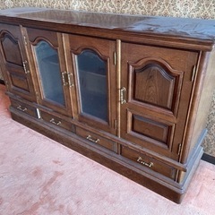 【価格交渉可】中古　キャビネット　リビング　収納棚　昭和　レトロ　ヴィンテージ　ビンテージ　洋風の画像