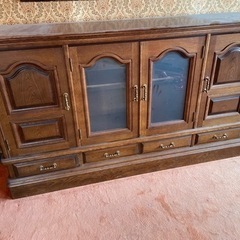 【価格交渉可】中古　キャビネット　リビング　収納棚　昭和　レトロ...