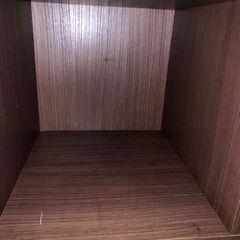 【リサイクルストアスターズ城西店】収納棚 本棚 収納家具 収納扉付き こげ茶色の画像