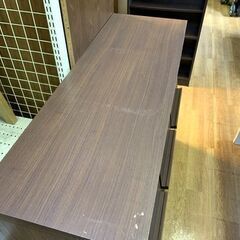 【リサイクルストアスターズ城西店】収納棚 本棚 収納家具 収納扉付き こげ茶色の画像