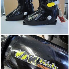 ☆ 未使用保管品 22.0cm ジュニア スキーブーツ ブラック 奈良スポーツ 黒 キッズ 子ども用 スキー靴 札幌 東区 北20条店の画像