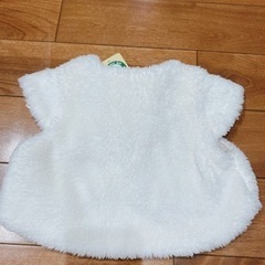 オーガニックコットン　ふわふわベスト50-70 新品の画像