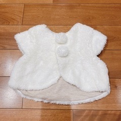 オーガニックコットン　ふわふわベスト50-70 新品
