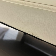 2人用ソファ（合皮ホワイト、美品）の画像