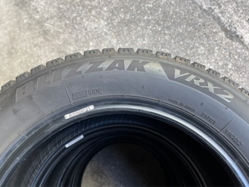 はめ替え工賃込み！165/65R14 ブリヂストンスタッドレス ブリザックVRX2 中古4本セット！